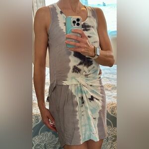 NWOT Young Fabulous & Broke Tie-Dye Sleeveless Modal Mini Dress M